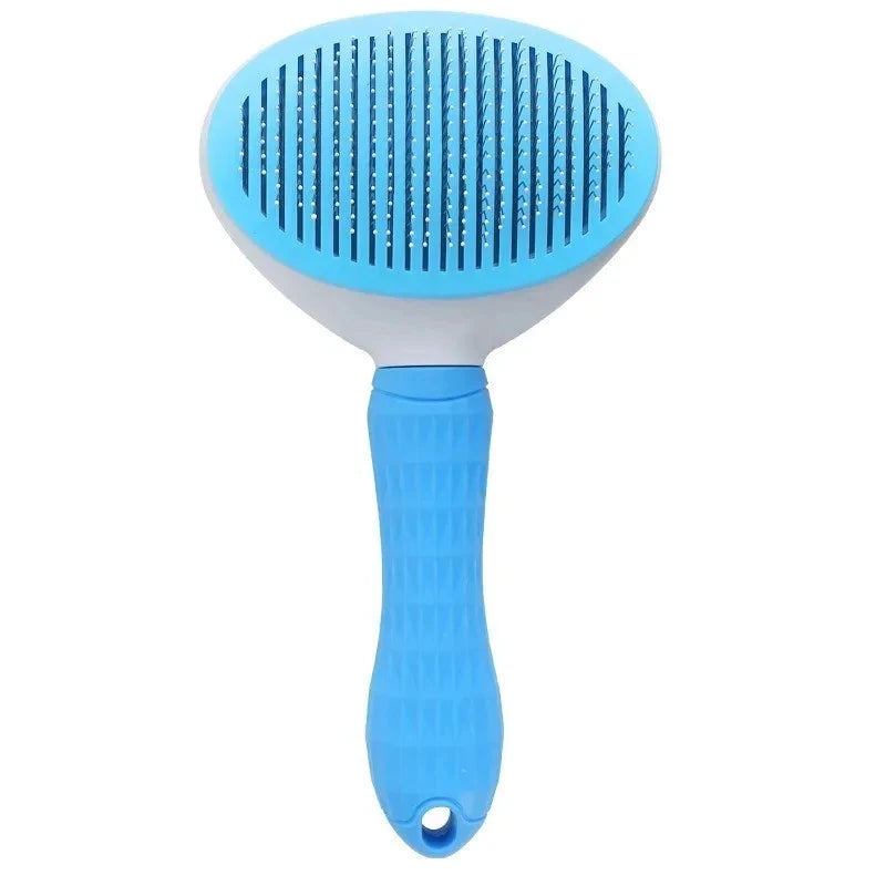 Dog Grooming Brush with Easy Clean Button