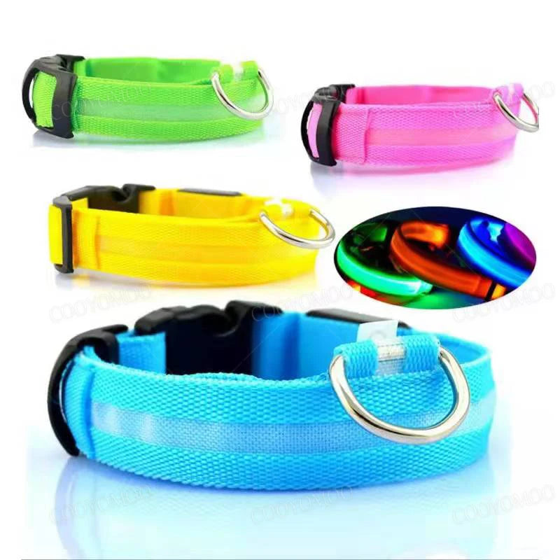 Dogs Detachable Collars Night Led Light