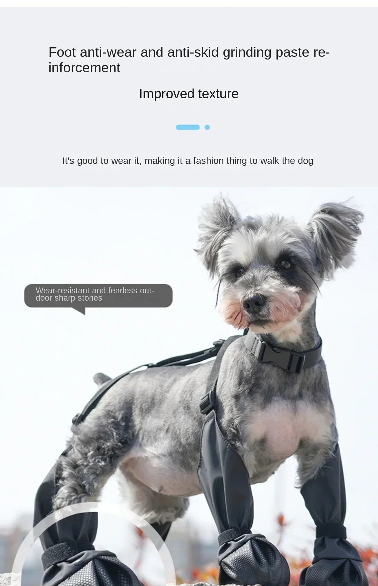 Pet Dog Shoes Waterproof Adjustable Dog Boots Rain Day Pet Breathbale Shoes for Outdoor Walking Soft French Bulldog Paws Protec