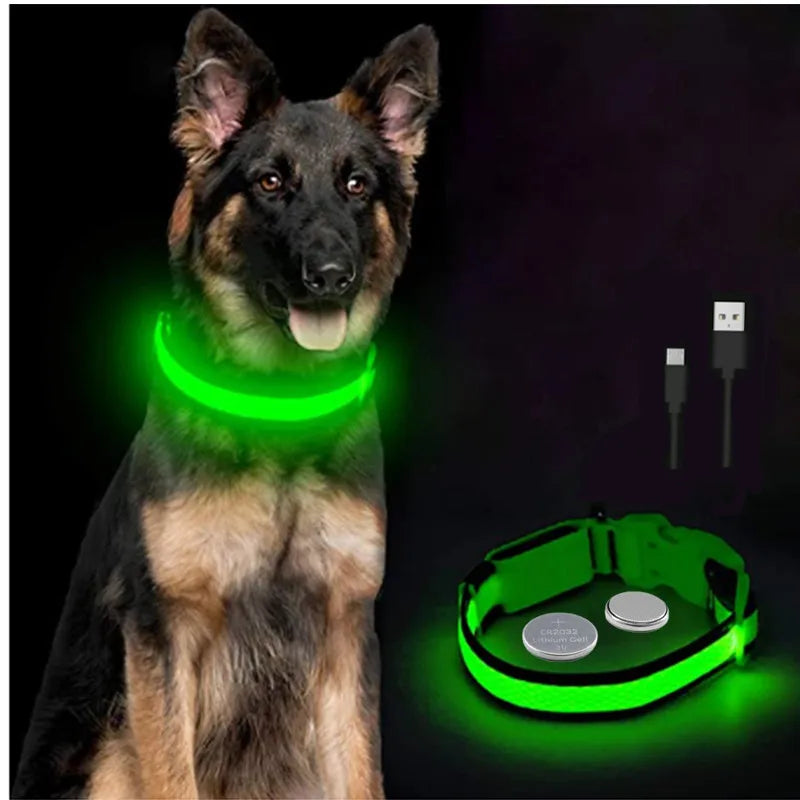 Dogs Detachable Collars Night Led Light