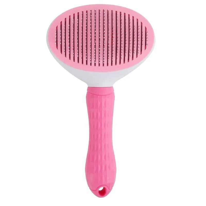 Dog Grooming Brush with Easy Clean Button